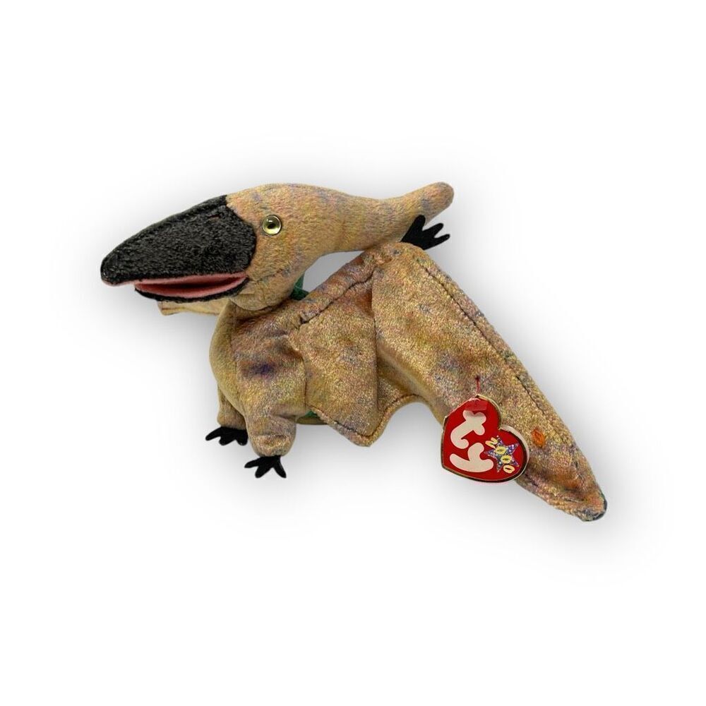 Ty Beanie Babies Buddy 2000 Swoop the Pterodactyl Dinosaur Plush Original Tags